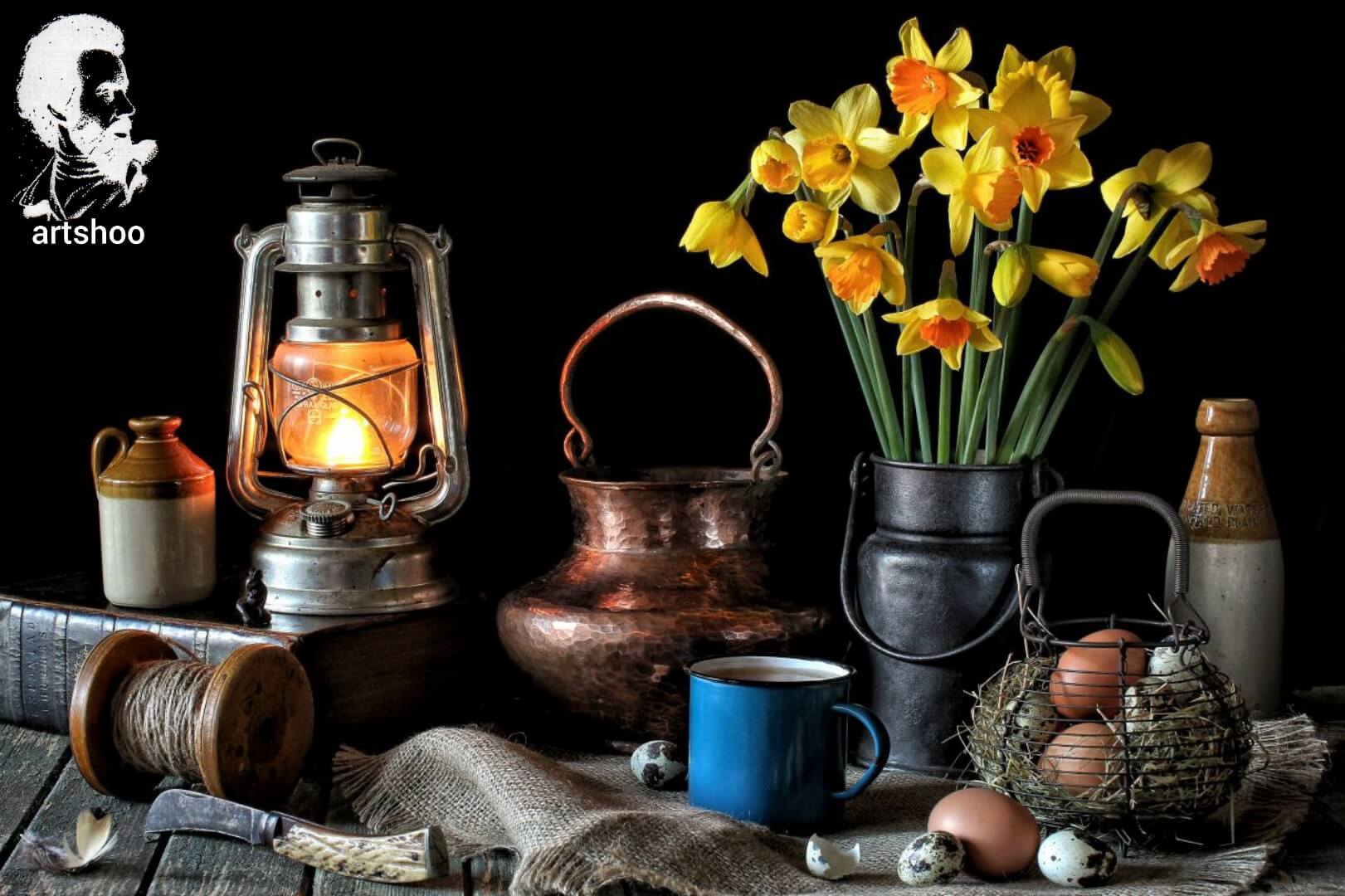 آموزش نقاشی رنگ روغن